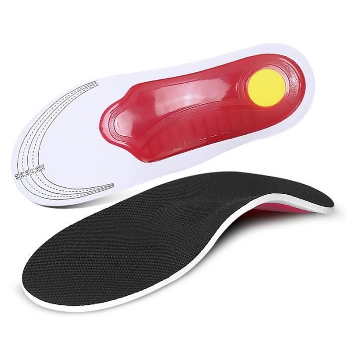 Black-EU (35-40) -Semelles orthopédiques pour chaussures,coussinets anti friction,orthèse plantaire pour pieds plats,dispositif d