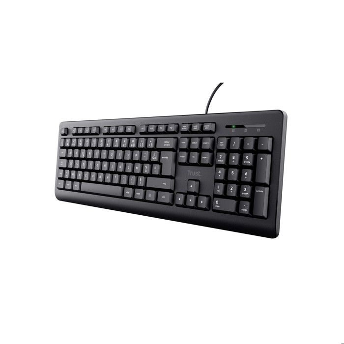 Clavier Filaire – Trust – Taro – AZERTY Français – Résistant aux Éclaboussures – Silencieux