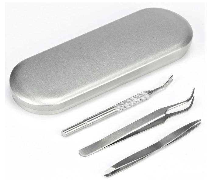 Meilleurs prix pour Lot de 3 pinces à tiques en acier inoxydable - Avec crochet - Pour les humains, les chiens, les chats (avec boîte de rangement)