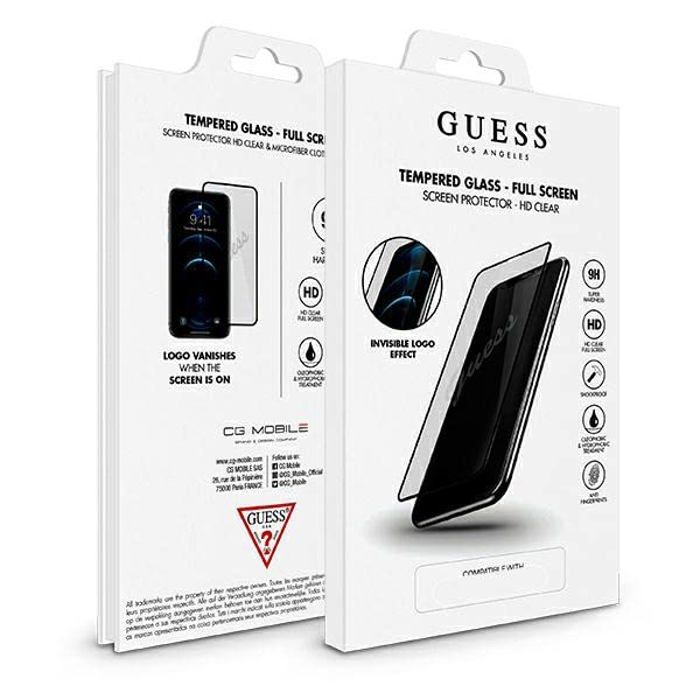 Accessoire piece detachee pda Guess Verre trempe GUSPP12MSLTR iPhone 1212 Pro 61 Vintage Magic Logo