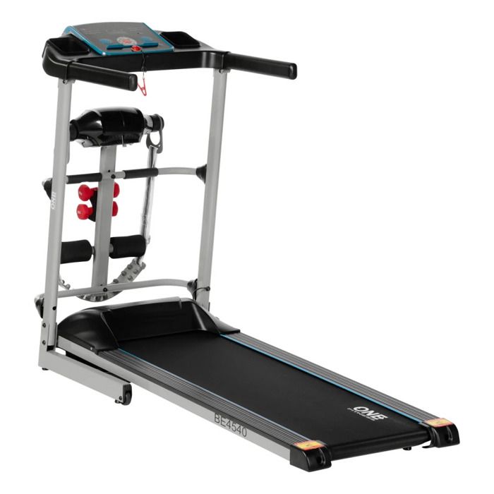 Tapis de course électrique - One Fitness - BE4540 - Pliable - 2 cv - Vitesse max 12 km/h