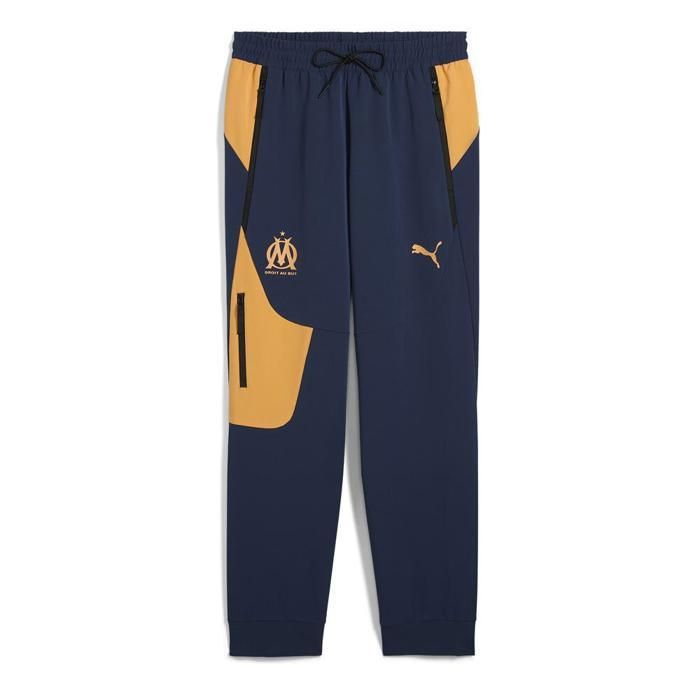 OM Pantalon de Survêtement Marine/Orange Homme Puma 2024/2025 OM Pantalon de Survêtement Marine/Orange Homme Puma 2024/2025