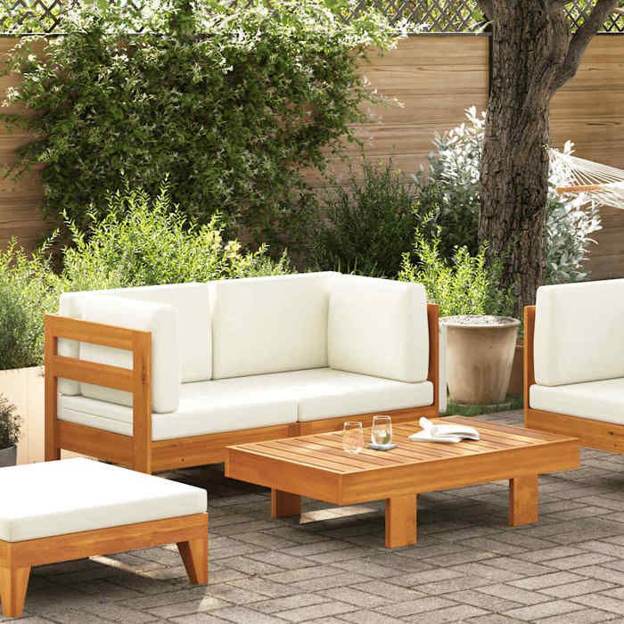 vidaXL Salon de Jardin 2 pcs Bois d'Acacia