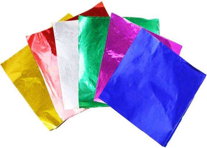 600 Papiers Emballage Chocolat - 6 Couleurs Alimentaire - 8x8cm Pour Bonbons & Confiseries