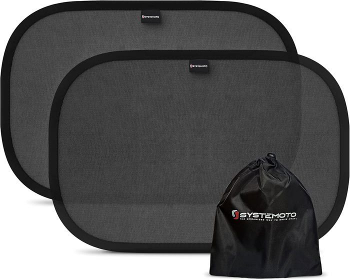 Pare-soleil Voiture Bébé - Protection UV 98%, Taille 51x30 Cm, 2 Pièces Avec Ventouses - Universel Pour Fenêtres Latérales