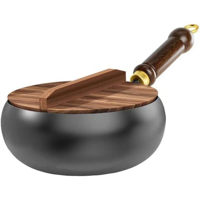 Fer forgé Big Belly Pot Big Belly Pot Stock Pot avec couvercle poêle à frire en métal Deep Belly Wok Ustensile de cuisine Fer forgé Big Belly Pot Big Belly Pot Stock Pot avec couvercle poêle à frire en métal Deep Belly Wok Ustensile de cuisine