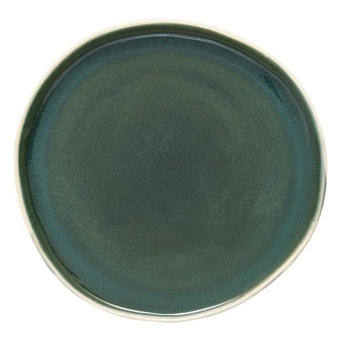 Lot de 6 assiettes plate Wonja vert L27xp264xH21cm - Atmosphera Créateur dintérieur