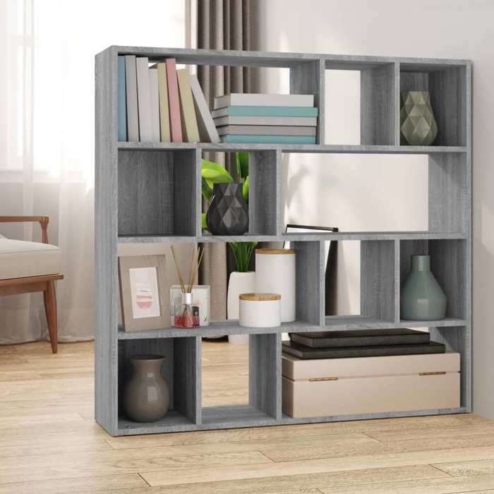 (Gris) Bibliothèque/Séparateur de pièce Sonoma gris 105x24x102 cm 111139