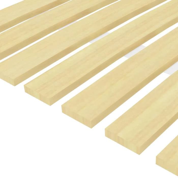 Lattes de rechange pour sommier - UU - 24 lattes - 80x200 cm - Bois de peuplier massif - Épaisseur 12 mm - Pliable