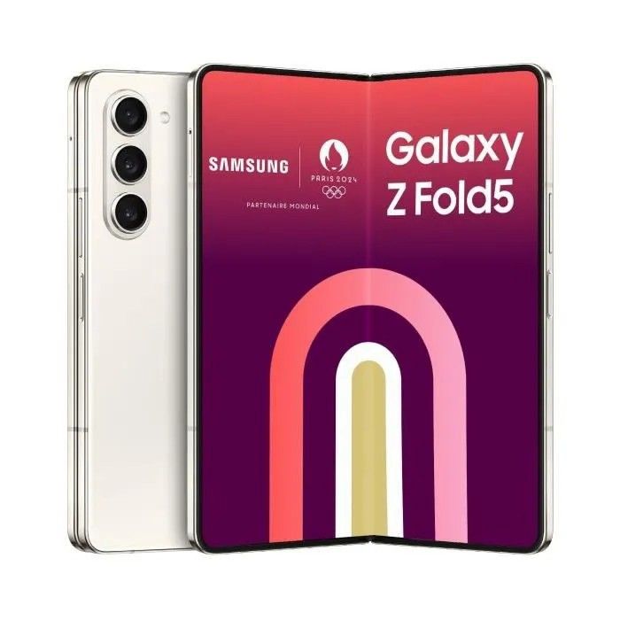 SAMSUNG Galaxy Z Fold5 5G Crème Single SIM Version US États Unis