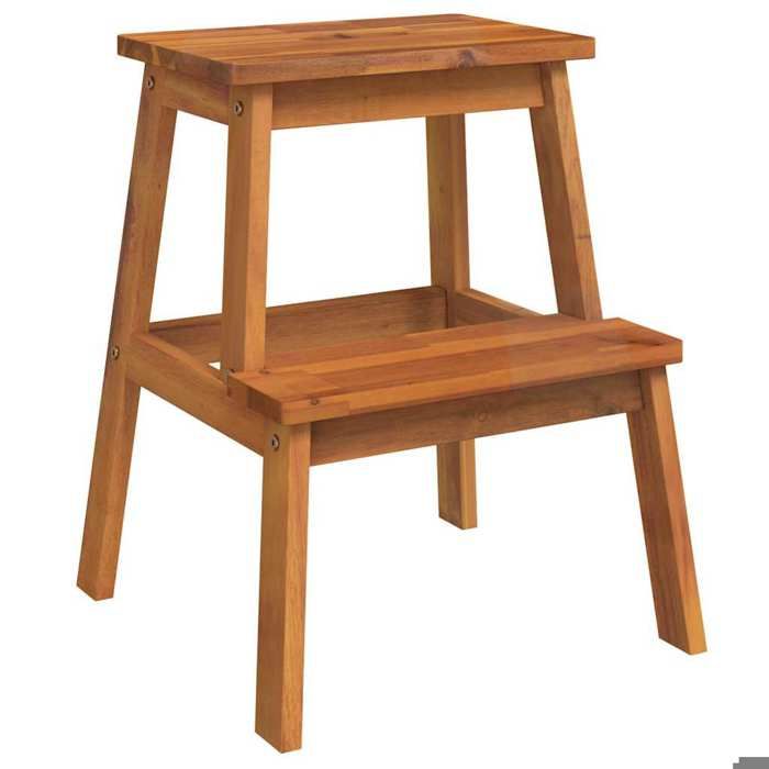 Maison Exclusive - Tabouret-escabeau 2 marches 40x38x50 cm Bois dacacia solide
