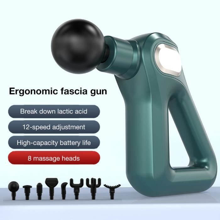 Vert Massage Gun LCD Display 12 Level Electric Fascia Gun Deep Tissue Neck Back Body Muscle Massager Relaxa Cdiscount Electromenager