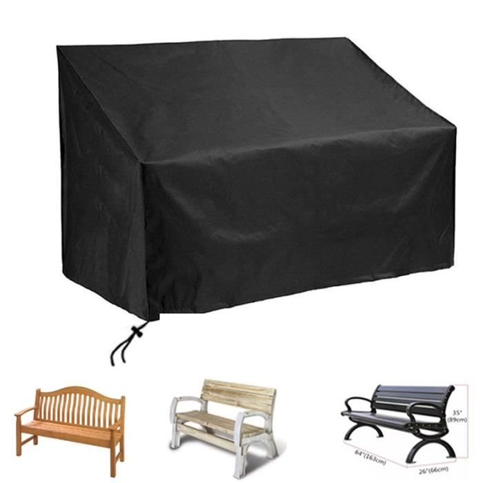 Housse De Protection Canapé Extérieur PATWING - Tissu Oxford 600D Imperméable Anti-UV - 185x69x65/95cm