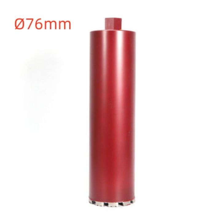 Tube de forage Couronne Diamant pour Carotteuse Diamètre Outil de Forage 63-112mm / 450 mm (76mm/ 450mm)