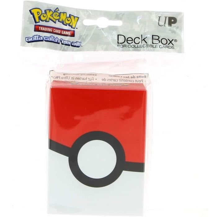 Pochettes Pour Cartes À Collectionner - Pokémon 14574 Boîte Rangement Jeux  Décor Pokéball - Cdiscount Jeux - Jouets