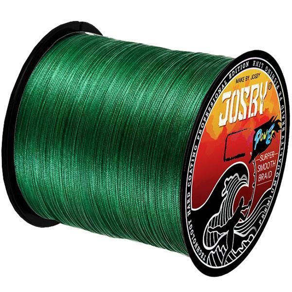 Réaction Tackle Ligne De Pêche Tressée Camouflage – Haute Performance, Bleu Ou Vert, 4 Brins UHMWPE