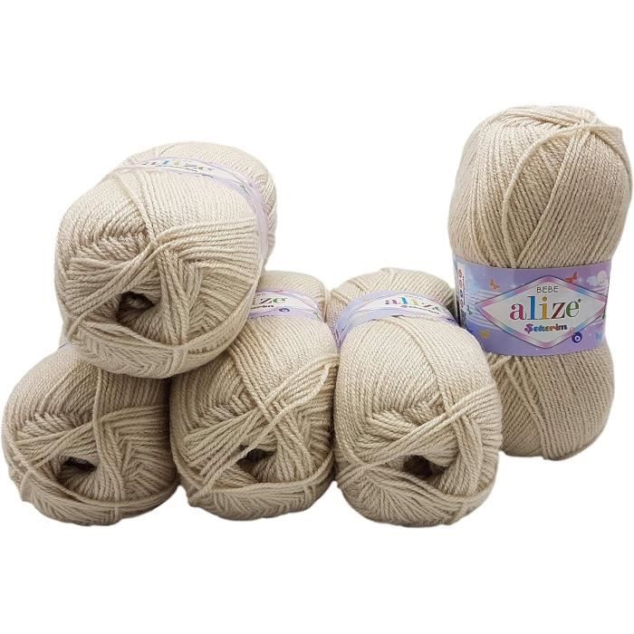 LOT DE 6 Pelotes De 50G Fantaisie Fil Tricot Tulipano EUR 12,90