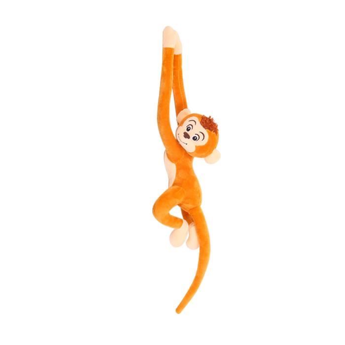 Brun clair Jouet en peluche mignon en forme de singe 65CM Long