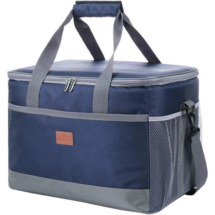 Shaiyou Sac Isotherme,Grande Portable Lunch Bag Sac-Glacière Cooler Bag Sac  De Repas Glaciere Souple Isotherme 35L,Pour Plage[H2122]
