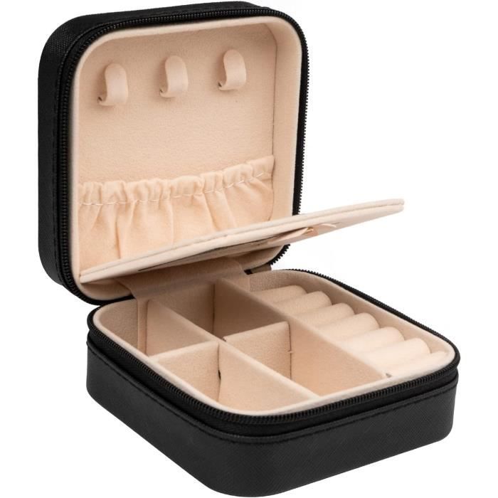 AiQInu Boite a Bijoux de Voyage, Petite Boîte à Bijoux pour Femme AiQInu Boite a Bijoux de Voyage, Petite Boîte à Bijoux pour Femme
