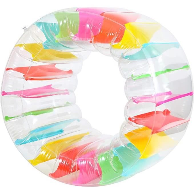 1 Paire De Bracelets De Natation Gonflables Arc-en-Ciel Pour Enfants 3-8 Ans - Aide à La Flottaison Et Sécurité