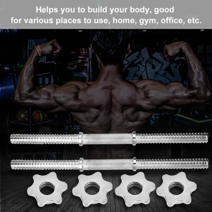 Barre De Poignées Haltères Ronde En Silicone Antidérapante - Adaptateur Fitness 6-7cm