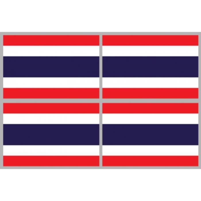 Autocollant thaïlande marine drapeau drapeau 30 x 20 CM des autocollants autocollant