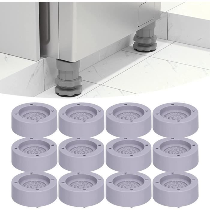 Uxcell Lot De 12 Coussinets D'isolation Nervurés Anti-vibrations
