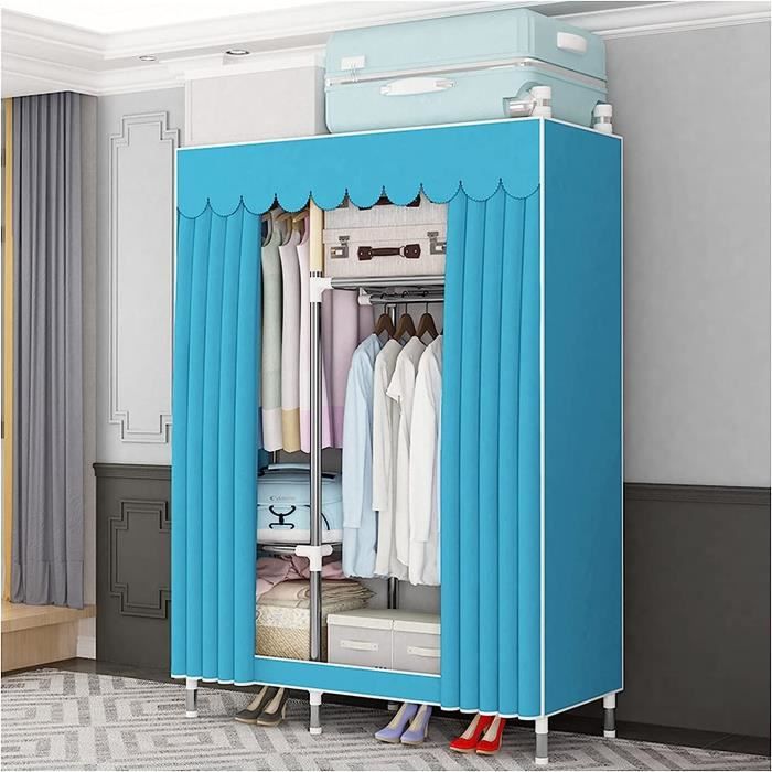 Armoire Placard Portable Armoire de Rangement Placard de Rangement Armoire en Ti u pour Chambre