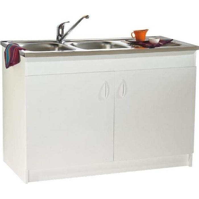 meuble de cuisine - s2im neova - sim nf s12n02090 - bois - blanc - 90x59cm