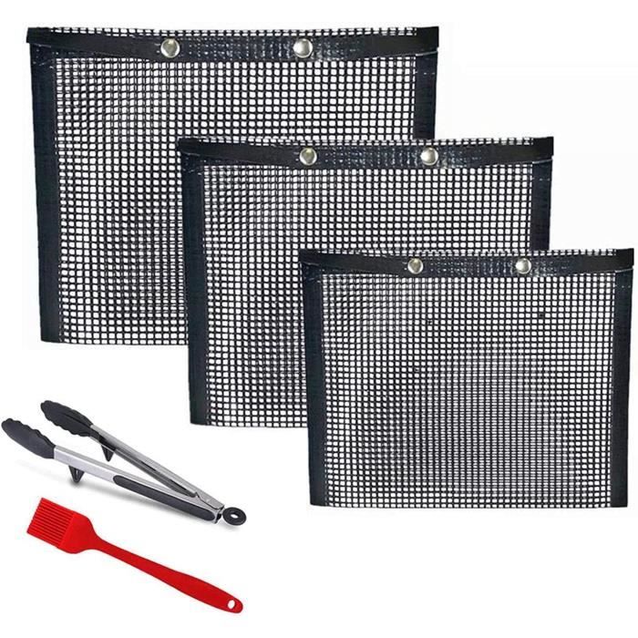 Sac De Cuisson Antiadhésif Pour Barbecue - Grille Réutilisable - Lavable Au Lave-vaisselle - Pique-nique