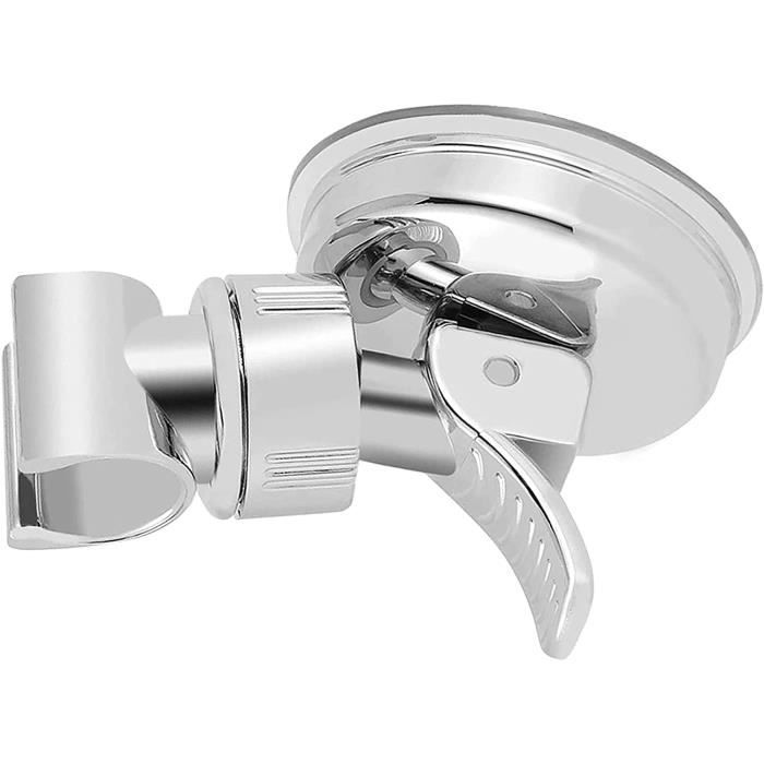 Support De Pommeau De Douche à Ventouse Puissante - Crochet Métal Robuste Pour Douche, Fixation Sans Percer