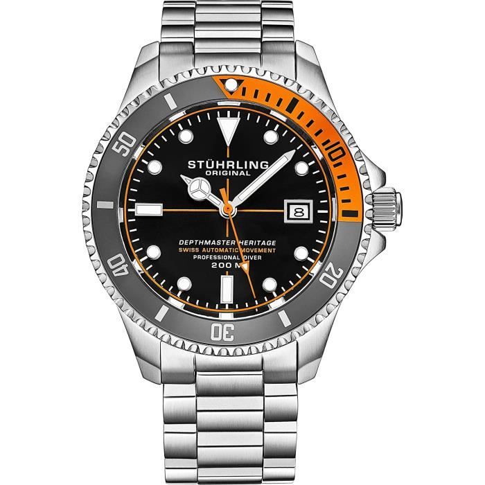Montre de sales plongée automatique suisse