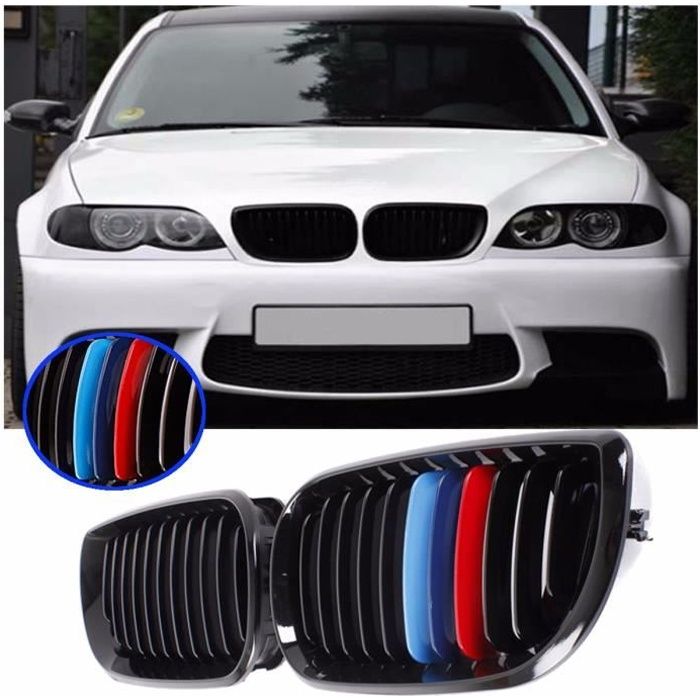 U Avant M -Color Noir Brillant Calandre Grille Pour BMW E46 4 Door 3 Series 02-05