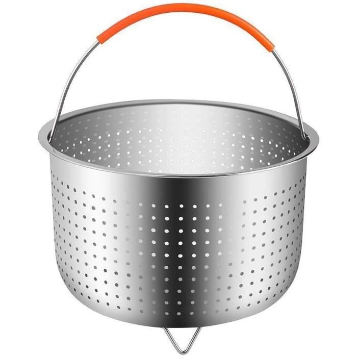 Panier Vapeur Inox 304 Avec Poignée - Pour Cuisson à La Vapeur Dans Casseroles, Poêles - Diamètre 13.3 Ou 15 Cm - Polyvalent Et Lavable Au Lave-vaisselle