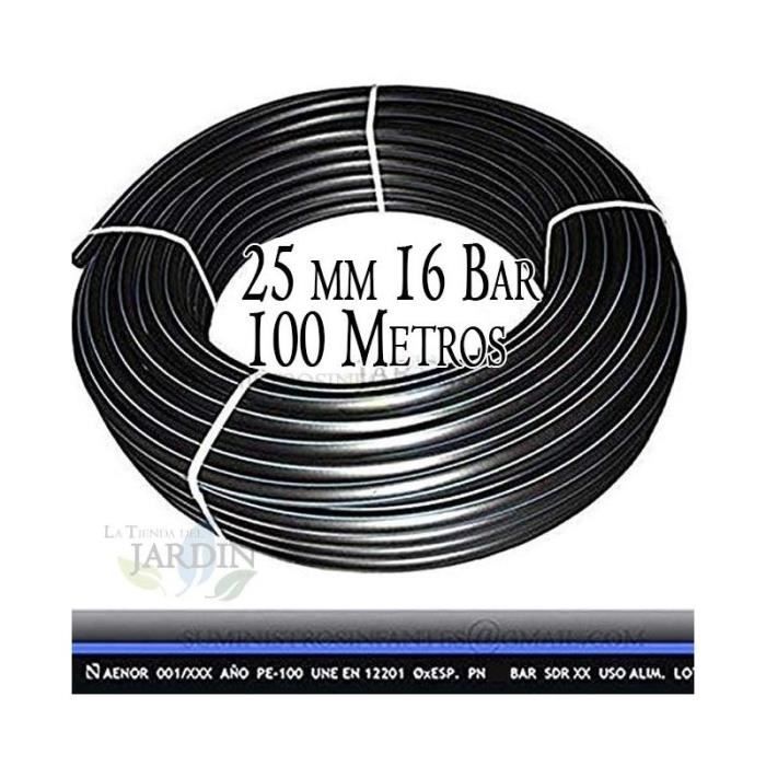 Buis 25 mm van polyethyleen. Maximale druk Buis 25 mm van polyethyleen. Maximale druk