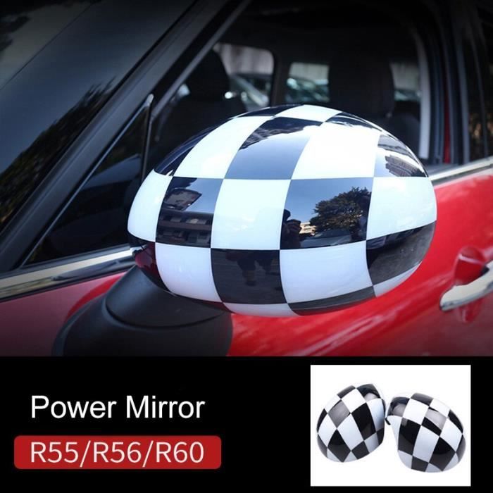 Rétroviseurs,Housse de rétroviseur pour Mini Cooper, film de recouvrement  pour miroir extérieur de voiture - Type Power Checkered - Cdiscount Auto
