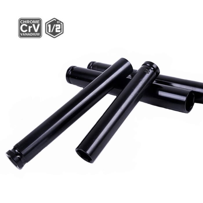 Douille Profonde Bi-hexagonale 12 Points 24 Mm – 1/2 Pouce, Teng Tools, Finition Satinée Chrome