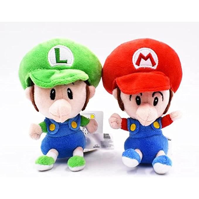 Super Mario Bros - Peluche Luigi 35cm Qualité super soft - Cdiscount Jeux -  Jouets