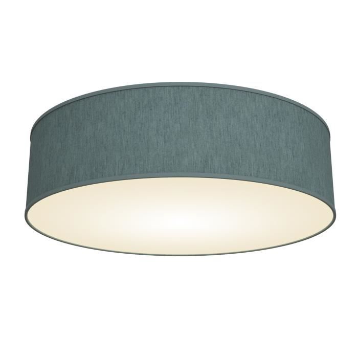 Plafonnier Rond Abat Jour Tissu Luminaire Plafond Lampe Salon Salle A Manger Chambre Cdiscount Maison