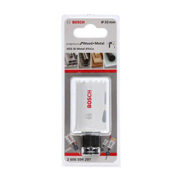 Scie trépan - BOSCH - 2608594207 - Diamètre 32mm - Bimétal - Denture progressive