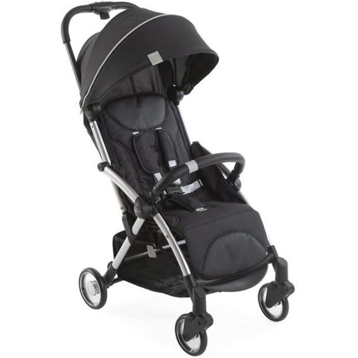 Poussette canne - CHICCO - Goody Plus Graphite - Réversible - Avec habillage pluie - Compatible avion