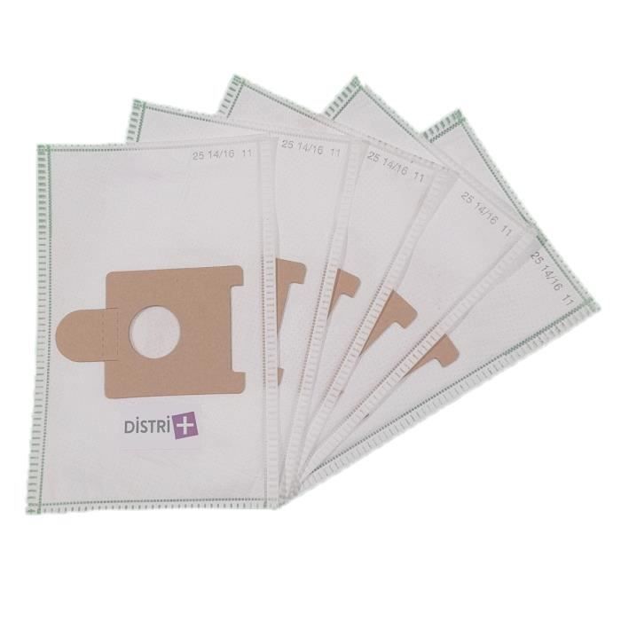Sac Aspirateur Moulinex Powerpack BQ1 BQ2 BQ3 – Pochette de 5 Sacs Microfibre