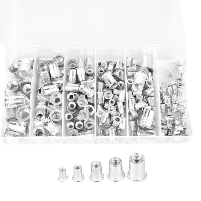 Pince à Riveter TECPO 110 Pièces - Écrous M3-M12, Coffret Complet - Professionnel