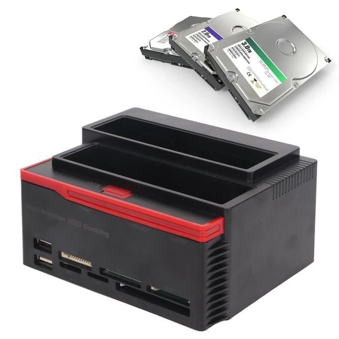 EJ.life Station d'accueil pour disque dur USB2.0 Dual Bay 12To Support ...