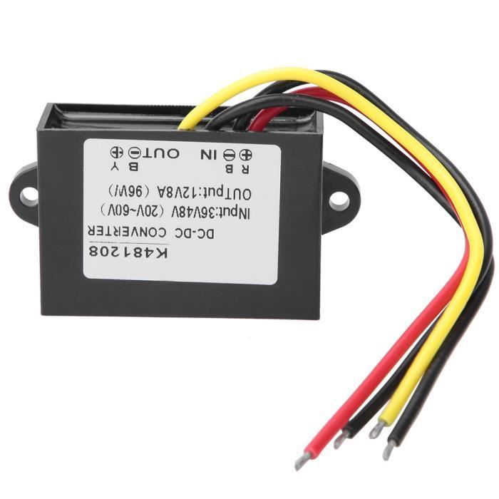 Convertisseur DC-DC 36V/48V Vers 12V - 10A 120W - Efficacité 96% - Étanche IP67 - Pour Alimentations électroniques - 2