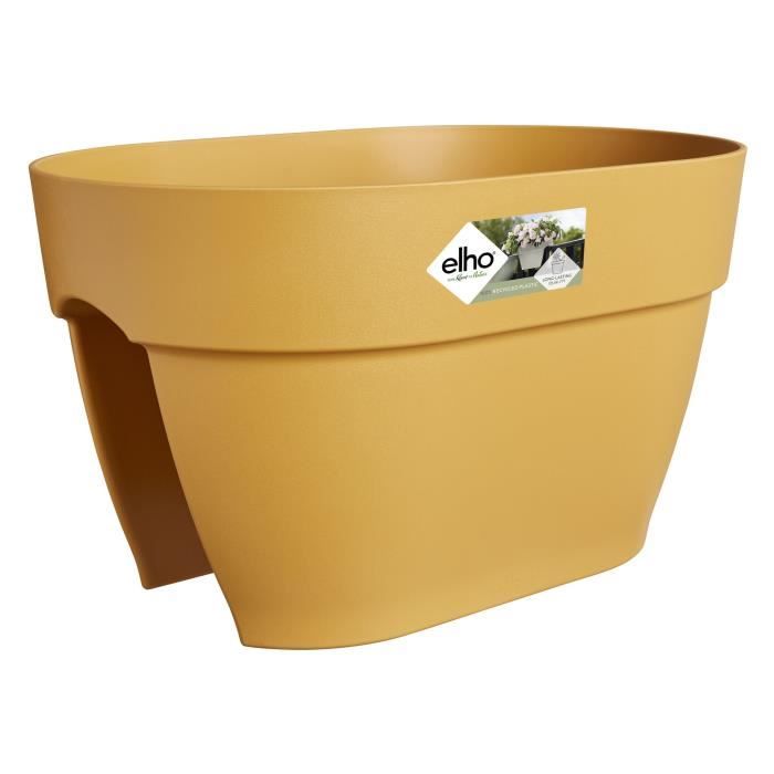 ELHO - Pot de fleurs - Vibia Campana Flower Bridge 40 - Jaune Miel - Balcon extérieur - L 26 x W 39 x H 22 cm