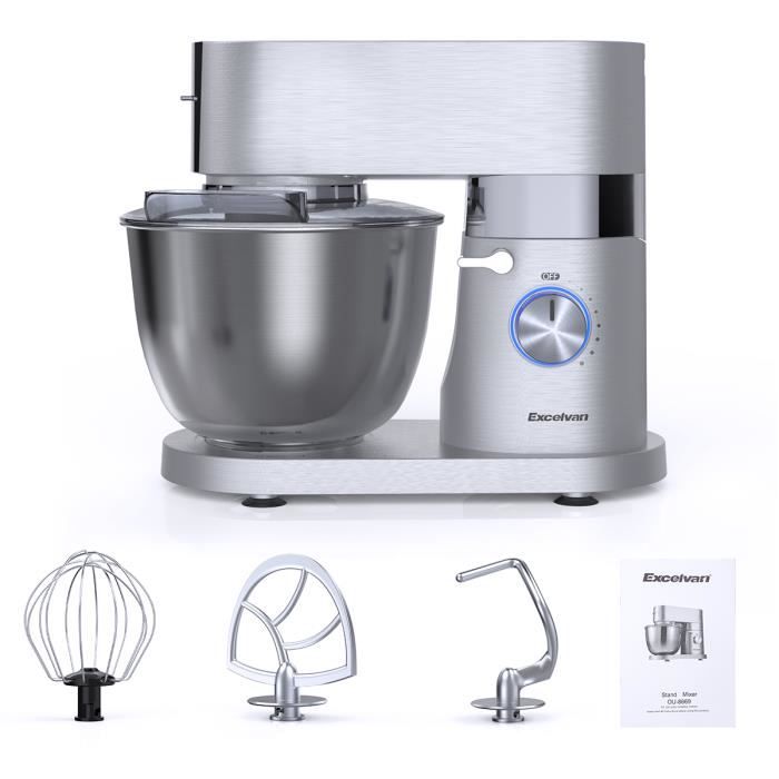 Robot Pâtissier Kuccu 8,5L – 1500W – Bol Bleu – Modèle SM-1553N