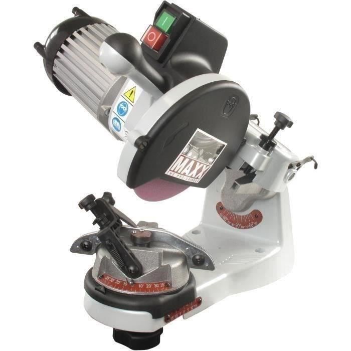 Affûteuse électrique professionelle MAXX pour chaînes de tronçonneuses avec système de serrage autom