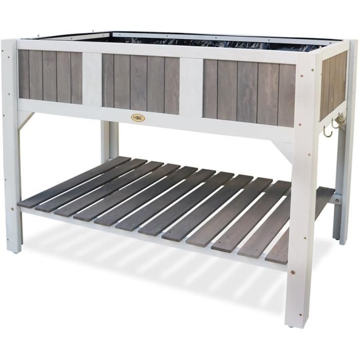 Hausse Pour Jardinière Surélevée HABAU 2855 - 115x53x32cm - Plaques Alvéolées 4mm - Guide De Montage